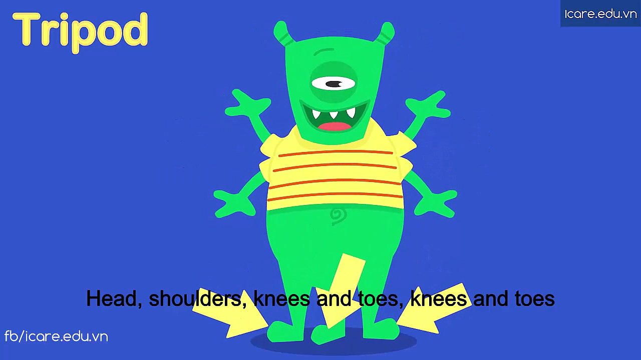 Dạy tiếng anh cho trẻ qua bài hát[HEAD, SHOULDERS, KNEES AND TOES Song]