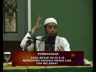 Dosa Besar Ke-38 & 39 Menguping Rahasia Orang Lain & Melaknat_03
