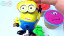 Play Dough Ice Cream Cups Surprise Toys Paw Patrol Dora Minions Masha Learn Colors Creative for Kids
