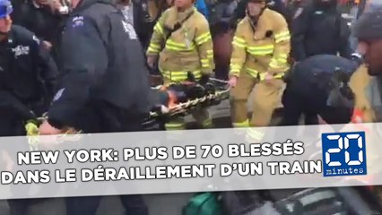 New York: Plus de 70 blessés dans le déraillement d'un train de banlieue