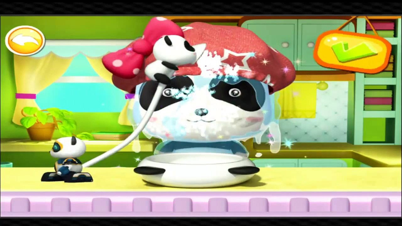 BABY PANDA GAME INCLUDES CUTE BABY TAKE A SHOWER AND PLAY SLIDES AT THE PLAYGROUND -BABY GAME