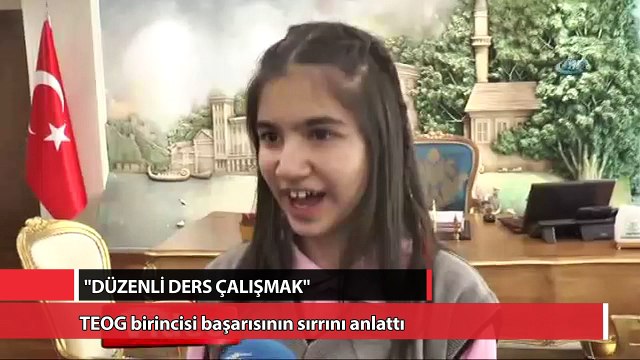 TEOG birincisi başarısının sırrını anlattı