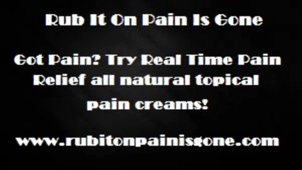 Fast Acting Pain Relief Creams