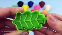Learning Colours with Play Doh and Leaf Shaped Cookie Cutters Peppa Pig Rolling Pin Fun & Creative