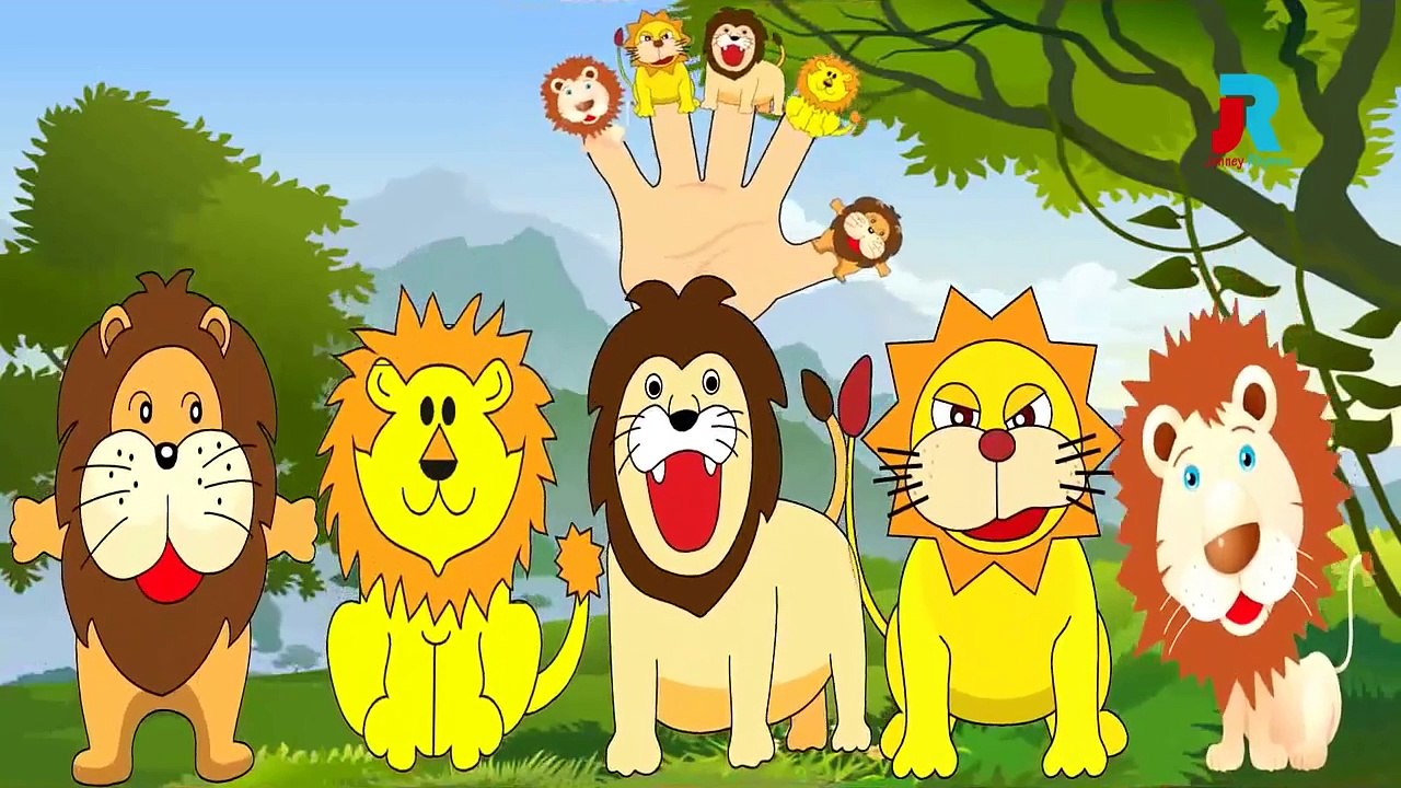 Lion vs Cow Finger Family | Finger Family Song | Cartoon Animation Finger Family Rhymes