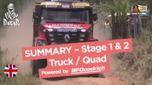 Stage 1 & 2 Summary - Quad/Truck - Dakar 2017