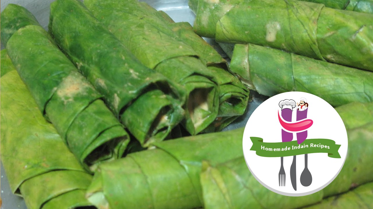 Patra Recipe | Arbi Leaves Recipe | Homemade Indian Recipes | Hindi