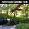 This guy adopted an injured squirrel and now