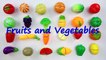 LEARN FRUITS and VEGETABLES NAMES with Velcro Cutting Toy Set - Kids Toddlers ESL