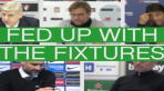 Premier League managers fed up of fixture pile-up