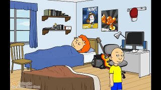 Caillou misbehaves at Leo's sleepover