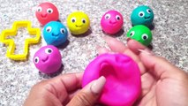 Play and Learn Shapes with Play Doh Smiley Face Cross Molds Fun for Kids