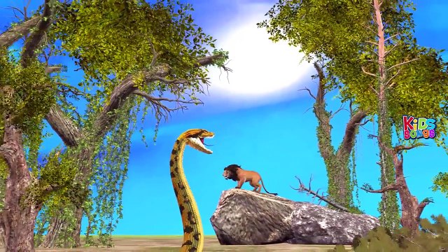 Lion Attacks Animals Compilation | colors Lion Attacks Tiger Elephant Buffalo Cartoon Videos For Kid