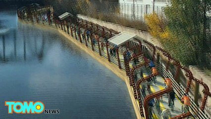Chicago espera construir uma pista de energia solar flutuante para bicicletas.