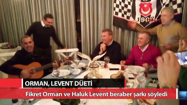 Fikret Orman ve Haluk Levent beraber şarkı söyledi