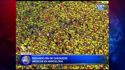 Inició la fichas médicas del Barcelona Sporting Club