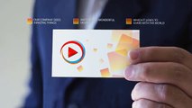 Modern Business Card Design --- mock up --- animated video production