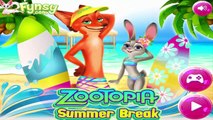 Judy Hopps e Nick Wilde de zootopia vão tirar férias na praia!! Jogos para Crianças