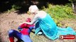 Frozen Elsas BIG BUTT Spiderman Maleficent vs Joker Rapunzel Mickey Mouse Toys IRL Superhero Fun