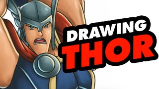 Drawing THOR The Avengers | Dibujar a Thor