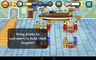 SpongeBob SquarePants Diner Dash Gameplay - Kids Games Android and ios Gameplay 2016 HD