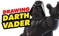 Drawing Star Wars Darth Vader | Dibujar Star wars