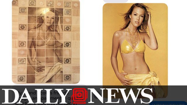 Roommates Discover Lifesize Mandy Moore Mosaic Inside A Shower