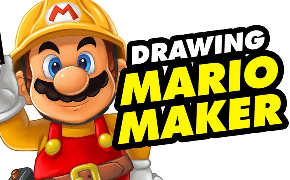 Speed drawing SUPER MARIO MAKER Dibujar Super Mario Bros