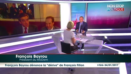 Présidentielle 2017 : François Bayrou dénonce la "dérive" de François Fillon
