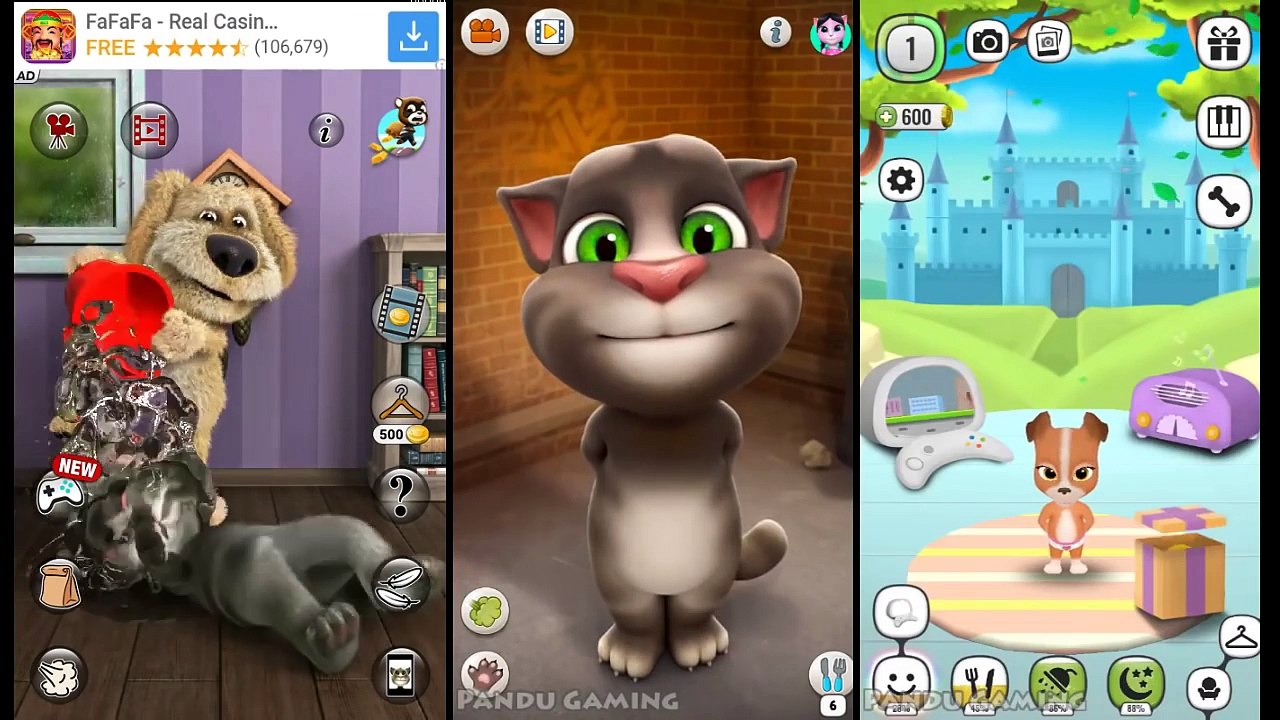 Talking Tom Cat 2 Vs Talking Tom Cat Vs My Talking Lady Dog - video  Dailymotion