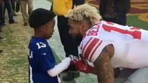Odell Beckham Meets Fan Who Went NUTS After Getting OBJ Jersey for Christmas