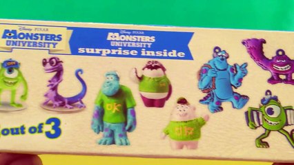 Télécharger la video: Monsters University Toy SURPRISE Easter Eggs Disney Pixar Monsters Inc