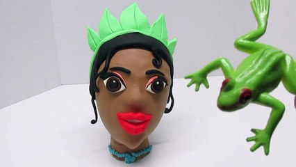 Disney PRINCESS TIANA!! Big Play-Doh SURPRISE EGG Opening