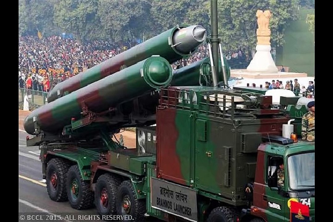 Military Weapon Brahmos missiles with 600+km range enables to strike deep inside Pakistan