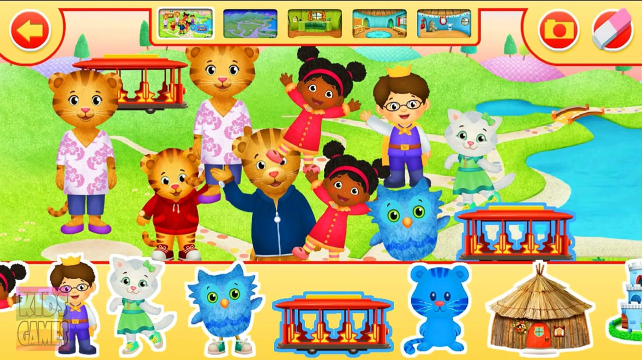 Daniel Tiger of PBS Kids. Gameplay Vide.o Funny Game App for Kids ...