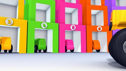 Learn Colors and Numbers with Educational Toy Cars and Bus  - Colours for Children