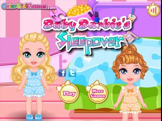 Baby Barbies Sleepover - Baby Barbies Game - Baby Barbies Doll