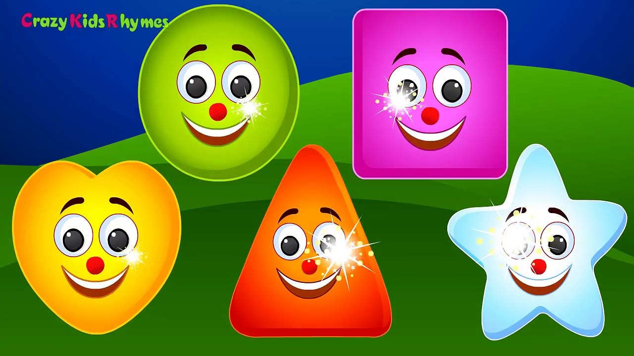 Shapes Finger Family Nursery Rhyme - Kids Animation Rhymes Finger Family Song - Childrens Songs