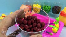 Baby Doll Bath Time In Colours Candy with Rubber Ducks Pretend Play for Kids