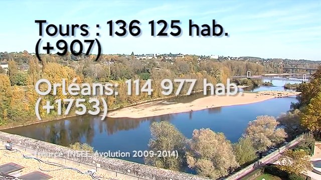 Tours et Blois gagnent des habitants