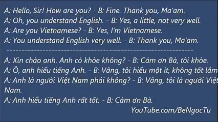 Học tiếng Anh cơ bản cho người mới bắt đầu Bài 3