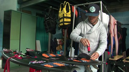 Depois de largar as drogas, Marcelo surfa ondas gigantes