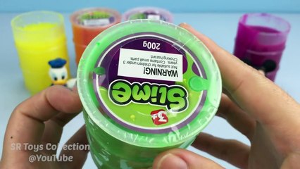 Play & Learn Colours with Gooey Slime, Surprise Toy Mickey Mouse Minnie Mouse Pluto Fun for Children
