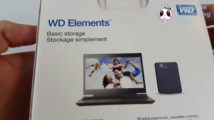 Western Digital WD Elements portable 2.5 inch 2TB unboxing Hard Drive