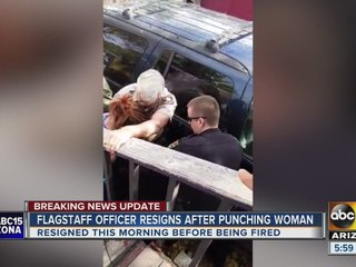 Flagstaff officer steps down after punching woman