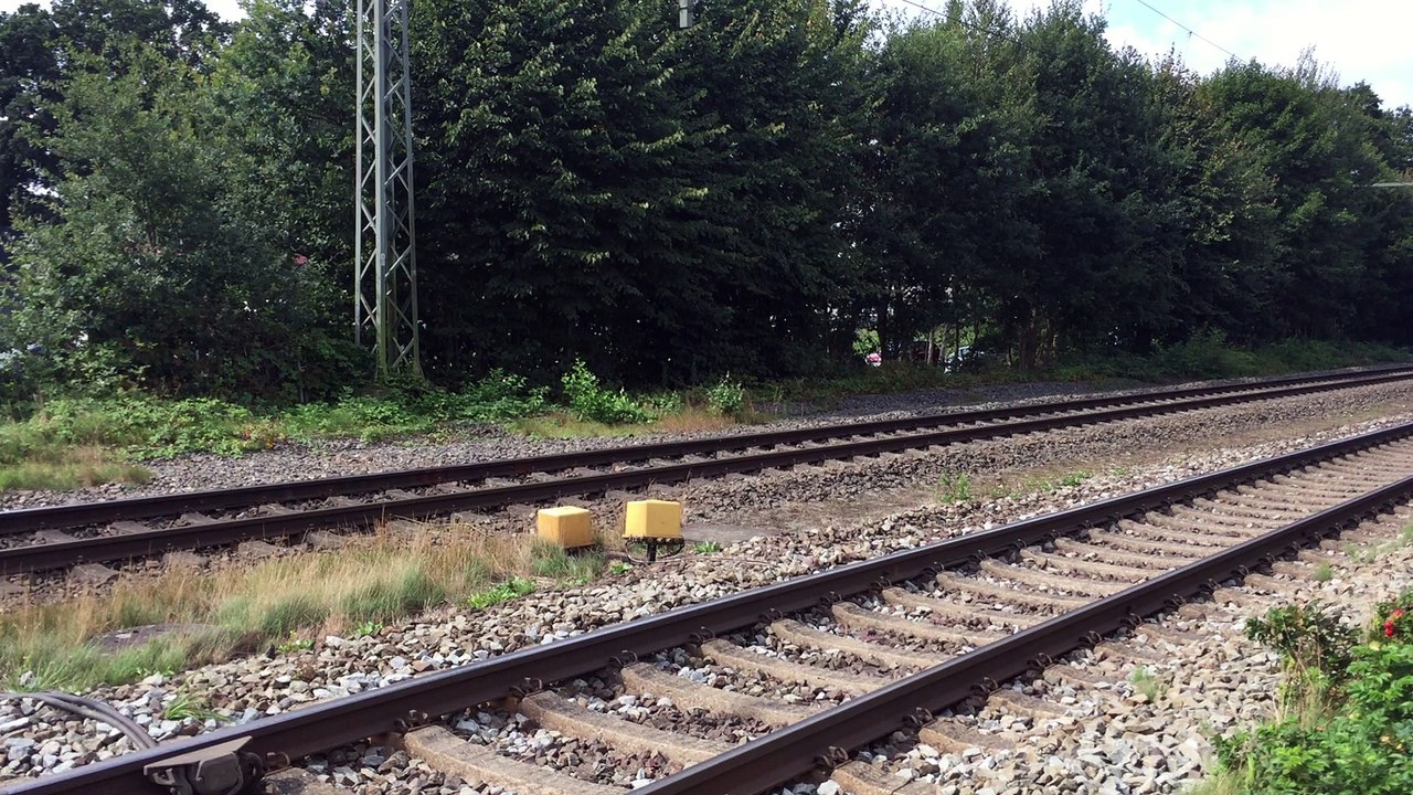 IC Train passing Roadcrossing