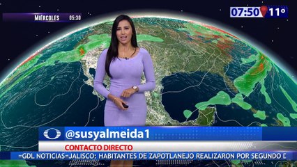 Susana Almeida Pronostico del Tiempo 4 de Enero de 2017