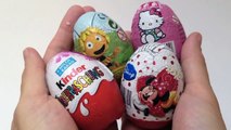 Surprise Eggs Minnie Mouse Surprise Eggs, Kinder Surprise and Hello Kitty Surprise Eggs Maya The Bee