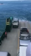 Unsecured Car Lost at Sea After Rolling Off Ferry