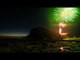Beautiful Fireworks Timelapse as Coastal City Rings in New Year